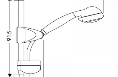 Mistral Family 2 met thermostaat - Hansgrohe
